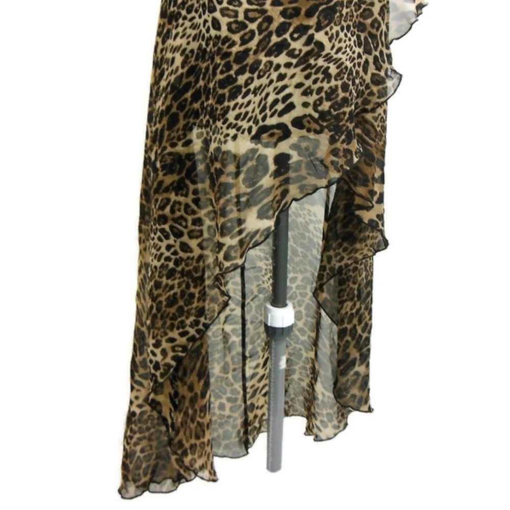 Love Culture Sexy Leopard Print High Low Dress - S - Picture 7 of 8